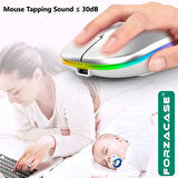 Forzacase 1600 DPI Şarj Edilebilir 2.4 GHz RGB Bluetooth Kablosuz Mouse - FC750