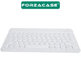 Forzacase Tablet ve Telefonlar için Şarjlı Yuvarlak Tuşlu Bluetooth Kablosuz Klavye - FC756