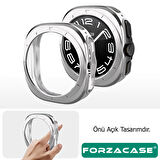Forzacase Samsung Galaxy Watch 7 Ultra 47mm ile uyumlu Önü Açık Silikon Kılıf - FC764