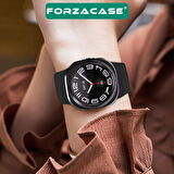 Forzacase Samsung Galaxy Watch 7 Ultra 47mm ile uyumlu Önü Açık Silikon Kılıf - FC764