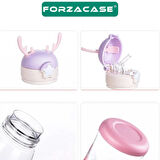 Forzacase Çoçuklar için Geyikli Suluk (BPA FREE) Askılıklı Suluk Matara 500 ml - FC765