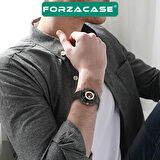 Forzacase Samsung Galaxy Watch 7 Ultra için Esnek Hasır Örgü Kordon Kayış - FC782