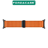 Forzacase Samsung Galaxy Watch 7 Ultra için Metal Tokalı Esnek Hasır Örgü Kordon Kayış - FC783