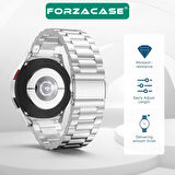 Forzacase Samsung Galaxy Watch 7 40mm ile uyumlu Metal Baklalı Kordon Kayış - FC790