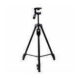 Forzacase 150 cm Bluetooth Kumandalı Profesyonel Kamera DSLR Telefon Tutuculu Çantalı Tripod - FC813