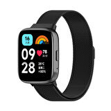Forzacase Xiaomi Redmi Watch 3 Active ile uyumlu Metal Mıknatıslı Kordon Kayış - FC850