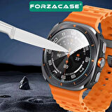 Forzacase Samsung Galaxy Watch 8 40mm ile uyumlu Temperli Kırılmaz Cam Ekran Koruyucu - FC861