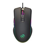 Forzacase RGB Işıklı Örgü Kablolu 7200 DPI Makrolu 7 Tuş Gaming Oyuncu Mouse - FC872