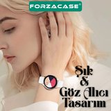 Forzacase Honor Watch GS 3 ile uyumlu Yumuşak Jel Şık Silikon Kordon Kayış - FC875
