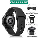 Forzacase Samsung Galaxy Watch Active 2 44 mm ile uyumlu Silikon Kordon Kayış - FC876