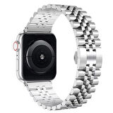 Forzacase Apple Watch 11 42mm ile Uyumlu Rolex Tasarım Metal Kordon Kayış - FC879