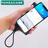 Forzacase 60W 3A Type-C to Type-C Çevirici Şarj ve Data Kablosu 20cm - FC892