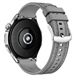 Forzacase Garmin Venu 4 45mm ile uyumlu Dikişli Kumaş Görünüm Silikon Kordon Kayış - FC910