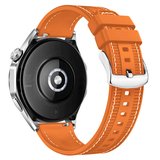 Forzacase Honor Watch GS 3 ile uyumlu Dikişli Kumaş Görünüm Silikon Kordon Kayış - FC910
