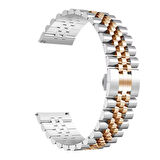 Forzacase Xiaomi Redmi Watch 5 Lite ile uyumlu Rolex Tasarım Metal Kordon Kayış - FC925