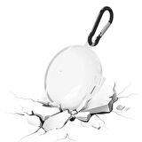 Forzacase Huawei Freebuds 7i ile uyumlu Şeffaf Anahtar Askılıklı Bluetooth Kulaklık Kılıfı - FC927