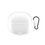 Forzacase Xiaomi Redmi Buds 6 Lite uyumlu Şeffaf Anahtar Askılıklı Bluetooth Kulaklık Kılıfı - FC927