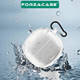 Forzacase Xiaomi Redmi Buds 6 Lite uyumlu Şeffaf Anahtar Askılıklı Bluetooth Kulaklık Kılıfı - FC927