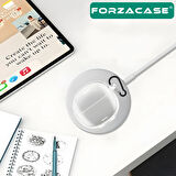 Forzacase Xiaomi Redmi Buds 6 Lite uyumlu Şeffaf Anahtar Askılıklı Bluetooth Kulaklık Kılıfı - FC927