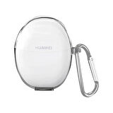 Forzacase Huawei FreeBuds 5 ile uyumlu Şeffaf Anahtar Askılıklı Bluetooth Kulaklık Kılıfı - FC927
