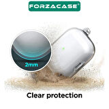 Forzacase Huawei Freebuds Se 4 ile uyumlu Şeffaf Anahtar Askılıklı Bluetooth Kulaklık Kılıfı - FC927