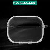 Forzacase Huawei Freebuds Se 4 ile uyumlu Şeffaf Anahtar Askılıklı Bluetooth Kulaklık Kılıfı - FC927