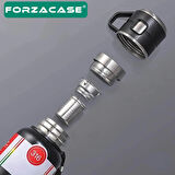 Forzacase Paslanmaz Çelik 1 Litre 10 Saat Sıcak Soğuk Tutan Bardaklı Bitki Hazneli Çay Kahve Su Termosu - FC938