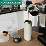 Forzacase Yeni Japon Tarzı Paslanmaz Çelik 500 ml Sıcak Soğuk Tutan Çay Kahve Su El Termosu - FC942