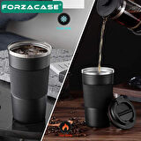 Forzacase 304 Paslanmaz Çelik 500 ml 6 Saat Sıcak Soğuk Tutan Çay Kahve Su Termosu - FC943