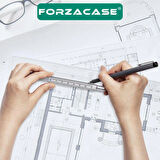 Forzacase Kutulu Su Terazili Cetvelli Tornavidalı Mühendis Kalemi Dokunmatik Touchpen - FC955