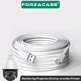 Forzacase 3A Type-C USB Şarj ve Data Kablosu 3 metre Beyaz - FC971