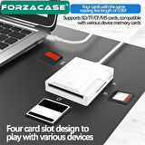 Forzacase USB 3.0 4in1 USB to SD / Micro SD / TF Kart Okuyucu Adaptör - FC973