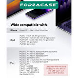 Forzacase Telefon ve Tabletler için Hızlı Type-C to SD / Micro SD / TF Kart Okuyucu Adaptör - FC974