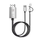 Forzacase 1080p 60 hz Görüntü Aktarıcı Kablo Type-C Micro USB to HDMI Dönüştürücü - FC975
