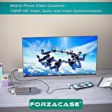 Forzacase 1080p 60 hz Görüntü Aktarıcı Kablo Type-C Micro USB to HDMI Dönüştürücü - FC975