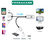 Forzacase 1080p 60 hz Görüntü Aktarıcı Kablo Type-C Micro USB to HDMI Dönüştürücü - FC975