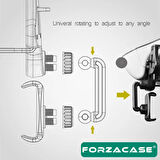 Forzacase 4.0-6.2 inç 360 derece Araç İçi Dikiz Aynasına Takılan Telefon Tutucu - FC977