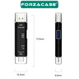 Forzacase USB 3.0 Type-C Micro USB Kart Okuyucu 5in1 USB OTG Micro SD/TF Çevirici - FC983