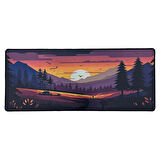 Forzacase Kaymaz Tabanlı Mouse Pad Büyük Boy Gaming Oyuncu uyumlu XL 70 x 30 cm Sunset - FC985