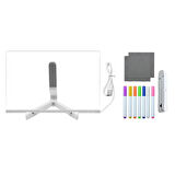 Forzacase Neon Led Işıklı 20x30 cm Yazı Çizim Tahtası + Ayarlanabilir Stant ve 7 Adet Kalem - FC994