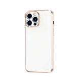 Forzacase iPhone 13 Pro Max uyumlu Luxury Serisi Altın Çerçeveli Silikon Kılıf