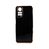 Forzacase Xiaomi Redmi Note 11 Global uyumlu Luxury Serisi Altın Çerçeveli Silikon Kılıf