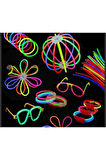 20 ADET NEON FOSFORLU PARTİ ÇUBUK BİLEKLİK GECE PARLAYAN GLOW STİCK IŞIK 20 ÇUBUK+20 BAĞLANTI APARAT