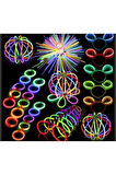 20 ADET NEON FOSFORLU PARTİ ÇUBUK BİLEKLİK GECE PARLAYAN GLOW STİCK IŞIK 20 ÇUBUK+20 BAĞLANTI APARAT