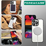 Forzacase iPhone 15 Plus ile uyumlu Vision Serisi Magsafe Wireless Şarj Özellikli Silikon Kılıf