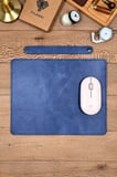 Hakiki Deri Mousepad – Lacivert Renk Ofis Kullanımı İçin
