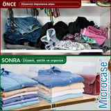 Microcase 2 li Gardop Eşya Elbise ve Genel Kullanım Düzenleyici Alan Bölümleyici SET 30X23 CM AL5709
