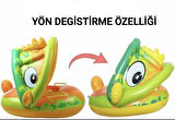 Bebek Havuzu Şamandırası, Yaş 1-4 Yaş için Dinozor Bebek Yüzme simidi Çıkartmalı Takmalı Şişme Bot