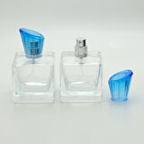 20 ADET BOŞ CAM PARFÜM ŞİŞE, 80 ML, DOLGULU KÜP MODEL, ŞEFFAF