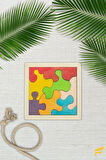 Ahşap Kare 8 Parçalı Puzzle